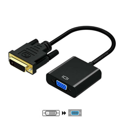 Aisens Convertitore DVI-D a VGA - 24+1/M-HDB15/H - 10 cm - Colore nero