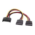 Cavo di alimentazione SATA Aisens - SATA/M-2xSATA/H - 20 cm - Colore nero