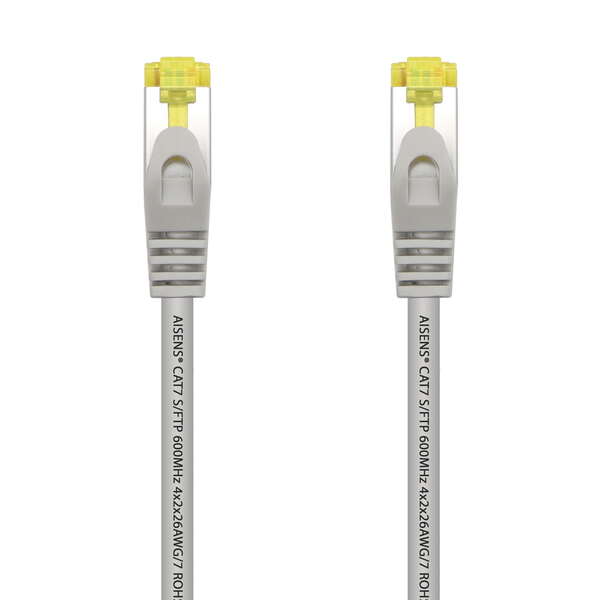 Aisens Cavo di rete patch RJ45 LSZH Cat.7 600 Mhz S/FTP PIMF AWG26 - 25 cm - Colore grigio Aisens Cavo di rete patch RJ45 LSZH Cat.7 600 Mhz S/FTP PIMF AWG26 - 25 cm - Colore grigio