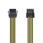Cavo di alimentazione Aisens - 8 pin/H-4+4 pin/M - 30 cm - Colore nero