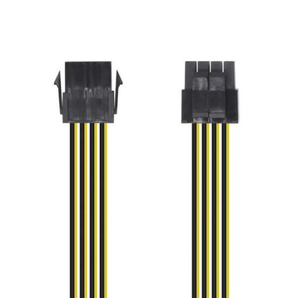 Cavo di alimentazione Aisens - 8 pin/H-4+4 pin/M - 30 cm - Colore nero