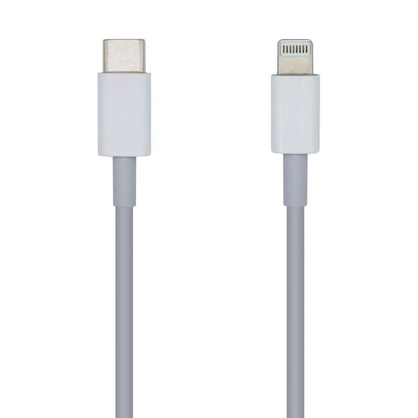 Cavo Lightning a USB-C USB 2.0 Aisens - Lightning/M-USB-C/M - 20 cm - Colore bianco Cavo Lightning a USB-C USB 2.0 Aisens - Lightning/M-USB-C/M - 20 cm - Colore bianco