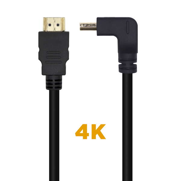 Cavo HDMI V2.0 angolato Premium ad alta velocità / HEC 4K@60Hz 18Gbps - A/M-A/M - 2 Cavo HDMI V2.0 angolato Premium ad alta velocità / HEC 4K@60Hz 18Gbps - A/M-A/M - 2