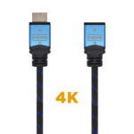Cavo HDMI V2.0 Aisens Prolunga Premium Alta Velocità / HEC 4K@60Hz 18Gbps - A/M-A/H - 1