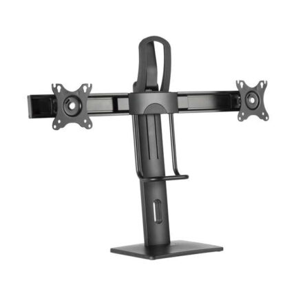 Aisens Supporto da tavolo PRO contrappeso girevole e inclinabile per 2 monitor (17"-27") - Colore nero