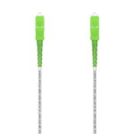 Aisens Cavo in fibra ottica Patch cord G657A2 3.0 9/125 SMF Simplex CPR Dca LSZH - SC/APC-SC/APC - 50M - Colore bianco