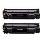 Generico HP CE285A/CE278A/CB435A/CB436A Nero Confezione da 2 cartucce toner generiche - Sostituisce 85A/78A/35A/36A