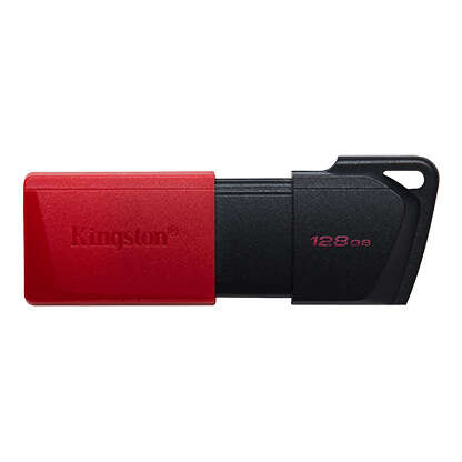 Kingston DataTraveler Exodia M Memoria USB 128 GB - USB 3.2 Gen 1 - Cappuccio mobile - Gancio per portachiavi - Colore nero/rosso (pendrive)