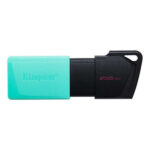 Kingston DataTraveler Exodia M Memoria USB 256 GB - USB 3.2 Gen 1 - Cappuccio mobile - Gancio per portachiavi - Colore nero/turchese (pendrive)