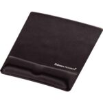 Fellowes Tappetino con poggiapolsi in schiuma ergonomica - Progettato per evitare dolori al polso - Colore nero