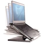 Fellowes Designer Suites Supporto per laptop - Altezza regolabile in 4 posizioni - Angolo di inclinazione 30º - Base antiscivolo - Colore nero - immagine 3