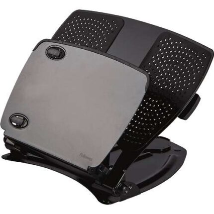 Fellowes Professional Series Supporto per laptop - Regolabile su 9 altezze - 4 porte USB integrate - Fessure di ventilazione - Pieghevole - Colore nero