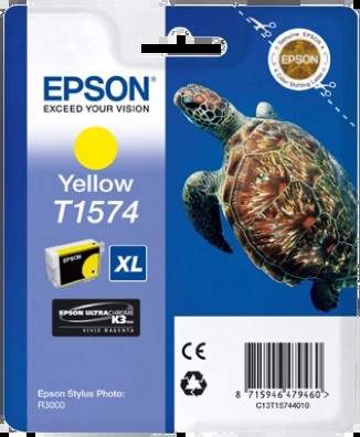 Epson T1574 Cartuccia d'inchiostro giallo originale - C13T15744010 Epson T1574 Cartuccia d'inchiostro giallo originale - C13T15744010