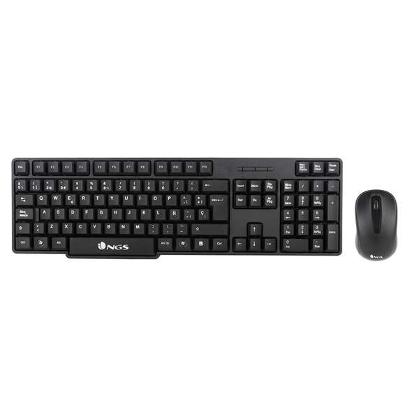 NGS Euphoria Kit Pack Tastiera wireless USB + Mouse wireless USB 1200dpi 3 pulsanti - Utilizzo ambidestro NGS Euphoria Kit Pack Tastiera wireless USB + Mouse wireless USB 1200dpi 3 pulsanti - Utilizzo ambidestro