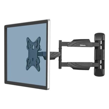 Fellowes Supporto a parete per TV - Braccio articolato - Da 23 a 55" - Fino a 35 kg - Sistema di gestione dei cavi integrato - Colore nero