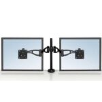 Fellowes Professional Series Braccio doppio per monitor - Regolabile in altezza - Regolabile in profondità - Regolabile in inclinazione - Fino a 10 kg - Colore nero