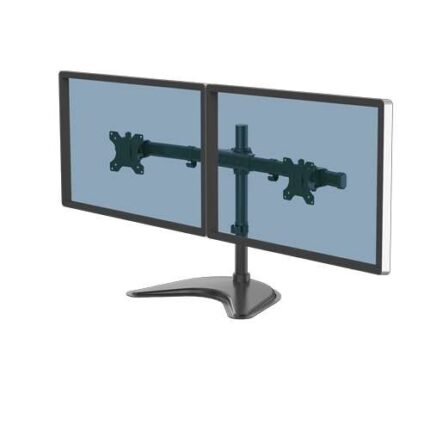 Fellowes Professional Series Supporto per doppio monitor - Gestione cavi integrata - Fino a 30" e 8 kg - Colore nero