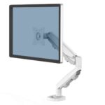 Fellowes Eppa Braccio per monitor singolo - Fino a 39" e 8 kg - Regolazione con molla a gas - Colore bianco