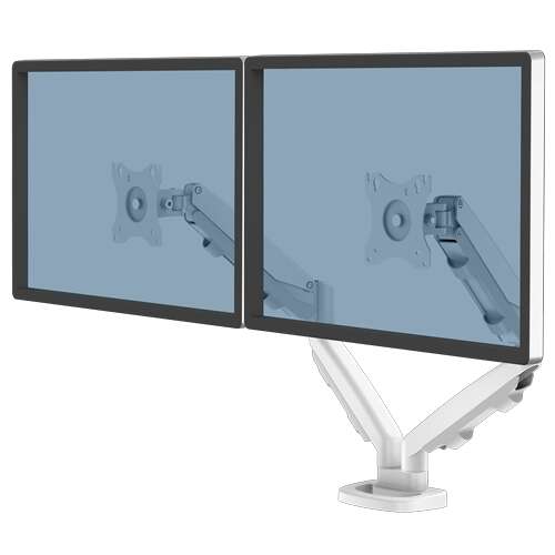 Fellowes Eppa Braccio per doppio monitor - Fino a 39" e 8 kg - Regolabile con molla a gas - Colore bianco Fellowes Eppa Braccio per doppio monitor - Fino a 39" e 8 kg - Regolabile con molla a gas - Colore bianco