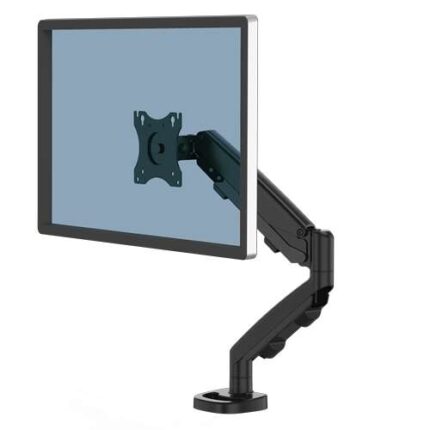 Fellowes Eppa Braccio per monitor singolo - Fino a 39" e 8 kg - Regolazione con molla a gas - Colore nero