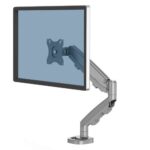 Fellowes Eppa Braccio per monitor singolo - Fino a 39" e 8 kg - Regolazione con molla a gas - Colore argento