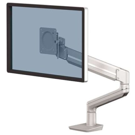 Fellowes Tallo Braccio per monitor singolo - Fino a 9 kg - Regolabile con molla a gas - Colore argento