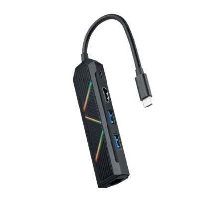 Nanocavo 5 in 1 Hub USB-C 3.0 con 2x USB-A 3.0