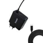 Tooq Caricabatterie universale per laptop 65W USB-C - Compatibile con PD - Cavo da 1
