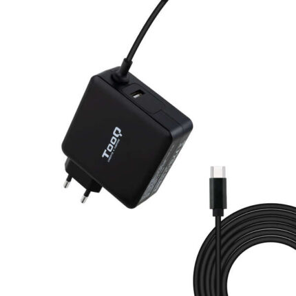 Tooq Caricabatterie universale per laptop 65W USB-C - Compatibile con PD - Cavo da 1