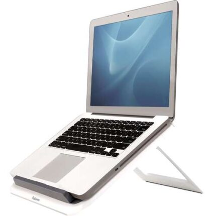 Fellowes Spire Series Supporto rialzato per laptop - Regolabile in 7 angolazioni - Fermo frontale - Pieghevole - Fino a 17 pollici e 4 kg