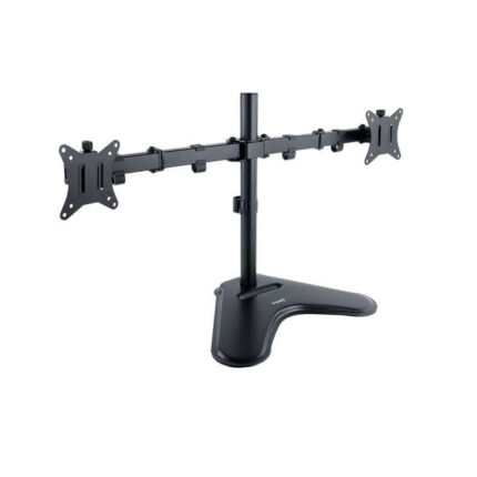 Tooq Supporto da tavolo con bracci articolati per 2 monitor da 17"-32" - Girevole e inclinabile - Peso massimo 9 kg per braccio - VESA 100x100 mm