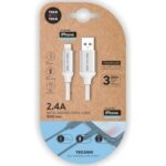 TechOneTech Cavo USB-A maschio a Lightning maschio 1 m - Rivestito in nylon intrecciato