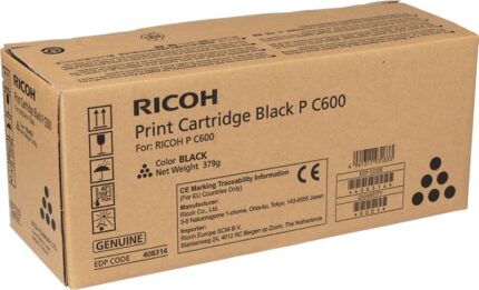 Ricoh PC600 Nero Cartuccia toner originale - 408314/P C600BK