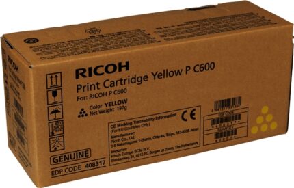 Ricoh PC600 Giallo Cartuccia toner originale - 408317/P C600Y