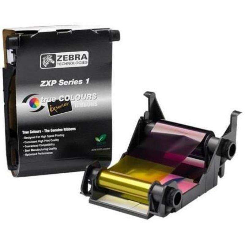 Zebra ZXP Series 1 Nastro originale True Colors YMCKO - 800011-140 Zebra ZXP Series 1 Nastro originale True Colors YMCKO - 800011-140