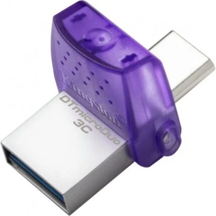 Kingston DataTraveler microDuo 3C Memoria USB-A + USB-C 64 GB 3.2 Gen 1 - Velocità di lettura 200 MB/s - Cappuccio protettivo (pendrive)
