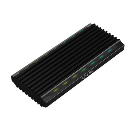 Aisens Box esterno M.2 (NGFF) per SSD M.2 SATA/NVME a USB3.1 GEN2 - Colore nero