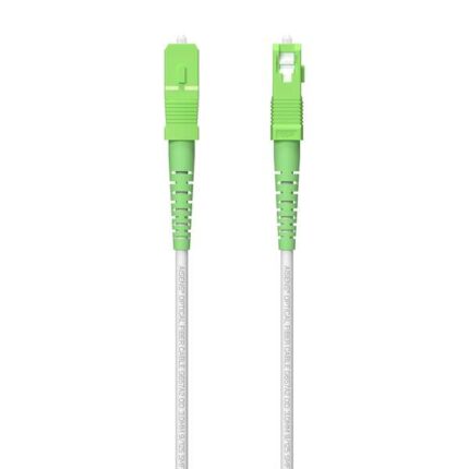 Aisens Cavo in fibra ottica Patch cord G657A2 3.0 9/125 SMF Simplex CPR Dca LSZH - SC/APC-SC/APC - 200 m - Colore bianco