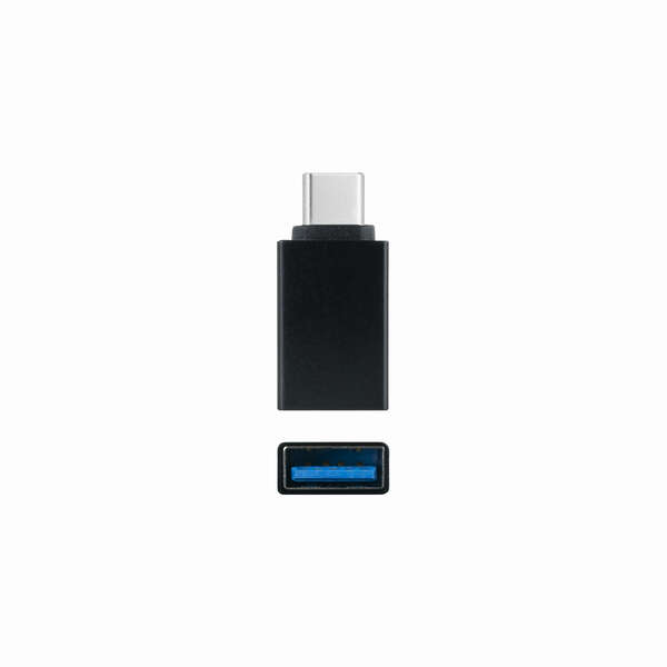 Nanocavo Adattatore da USB-C a USB 3.1 - USB-C/M-USB-A/H - Alluminio - Colore Nero Nanocavo Adattatore da USB-C a USB 3.1 - USB-C/M-USB-A/H - Alluminio - Colore Nero