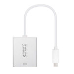 Nanocavo convertitore da USB-C a VGA. USB-C/M - VGA/H - Alluminio - 10 cm - Colore grigio