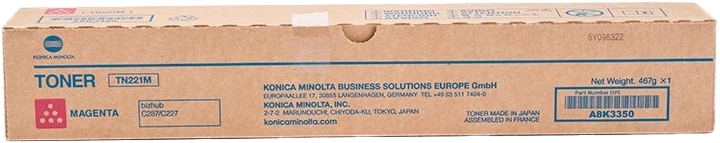 Konica Minolta TN221 Cartuccia toner originale magenta - TN221M/A8K3350 Konica Minolta TN221 Cartuccia toner originale magenta - TN221M/A8K3350