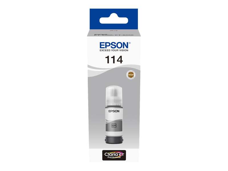 Epson 114 Grigio Bottiglia di inchiostro pigmentato originale - C13T07B540 Epson 114 Grigio Bottiglia di inchiostro pigmentato originale - C13T07B540