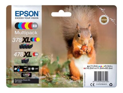 Epson 378XL/478XL Confezione da 6 cartucce d'inchiostro originali - C13T379D4010