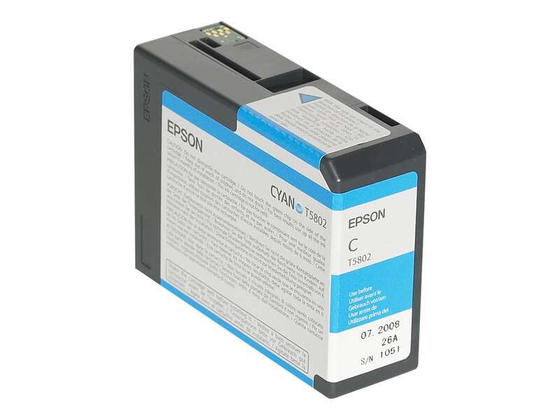 Cartuccia d'inchiostro originale Epson T5802 Ciano - C13T580200 Cartuccia d'inchiostro originale Epson T5802 Ciano - C13T580200