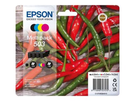 Epson 503 Confezione da 4 cartucce d'inchiostro originali - C13T09Q64010