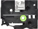 Brother TZeSE5 Nastro laminato di sicurezza originale per etichette - Testo nero su sfondo bianco - Larghezza 24 mm x 8 metri