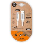 TechOneTech Cavo USB-A maschio a USB-C maschio - Rivestito in nylon intrecciato - Lunghezza 1 m