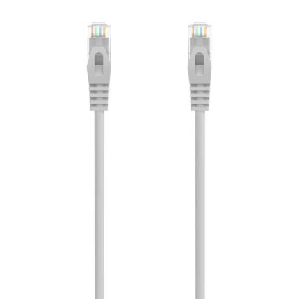 Aisens Cavo di rete patch RJ45 LSZH Cat.6A 500 MHZ UTP AWG24 - 20 m - Senza alogeni - 10 Gigabit/s - Colore grigio