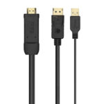 Cavo convertitore attivo HDMI 2.0 + USB ALIM. a DisplayPort V1.2 - HDMI/M-USB/M-DP/M - 1