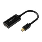 Aisens Convertitore Mini DP V1.2 a HDMI V1.4 4K@30HZ - MDP/M-HDMIA/H - 15CM - Colore Nero